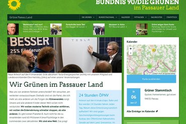 gruene-passauland.de mit TYPO3 GRÜNE