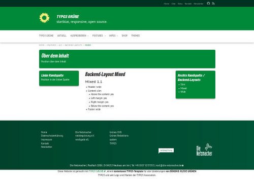 Backend-Layout Mixed (gemischt)