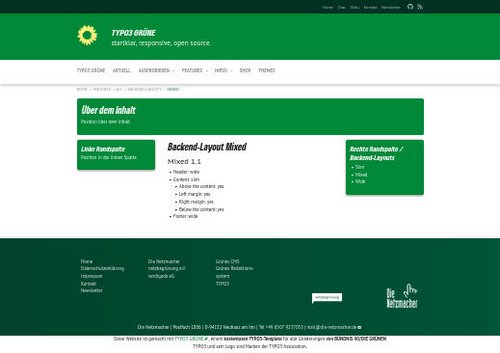 Backend-Layout Mixed (gemischt)