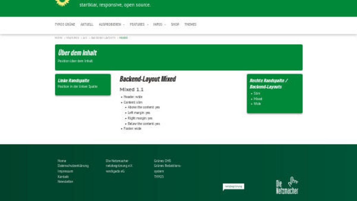 Backend-Layout Mixed (gemischt)