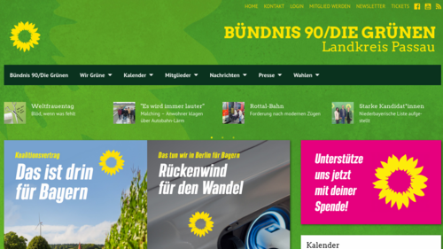TYPO3 GRÜNE Theme classic