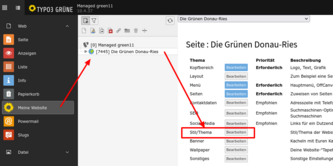 Design auswählen: 1. Schritt im Backend