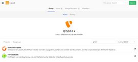 "TYPO3 GRUENE" und "Launch TYPO3 GRUENE!" im Git-Repository der Netzmacher
