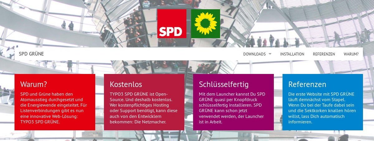 Die neue Adresse für rot-grüne Zusammenarbeit: spdgruene.de