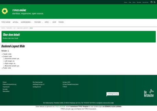 Backend-Layout Wide (breit)
