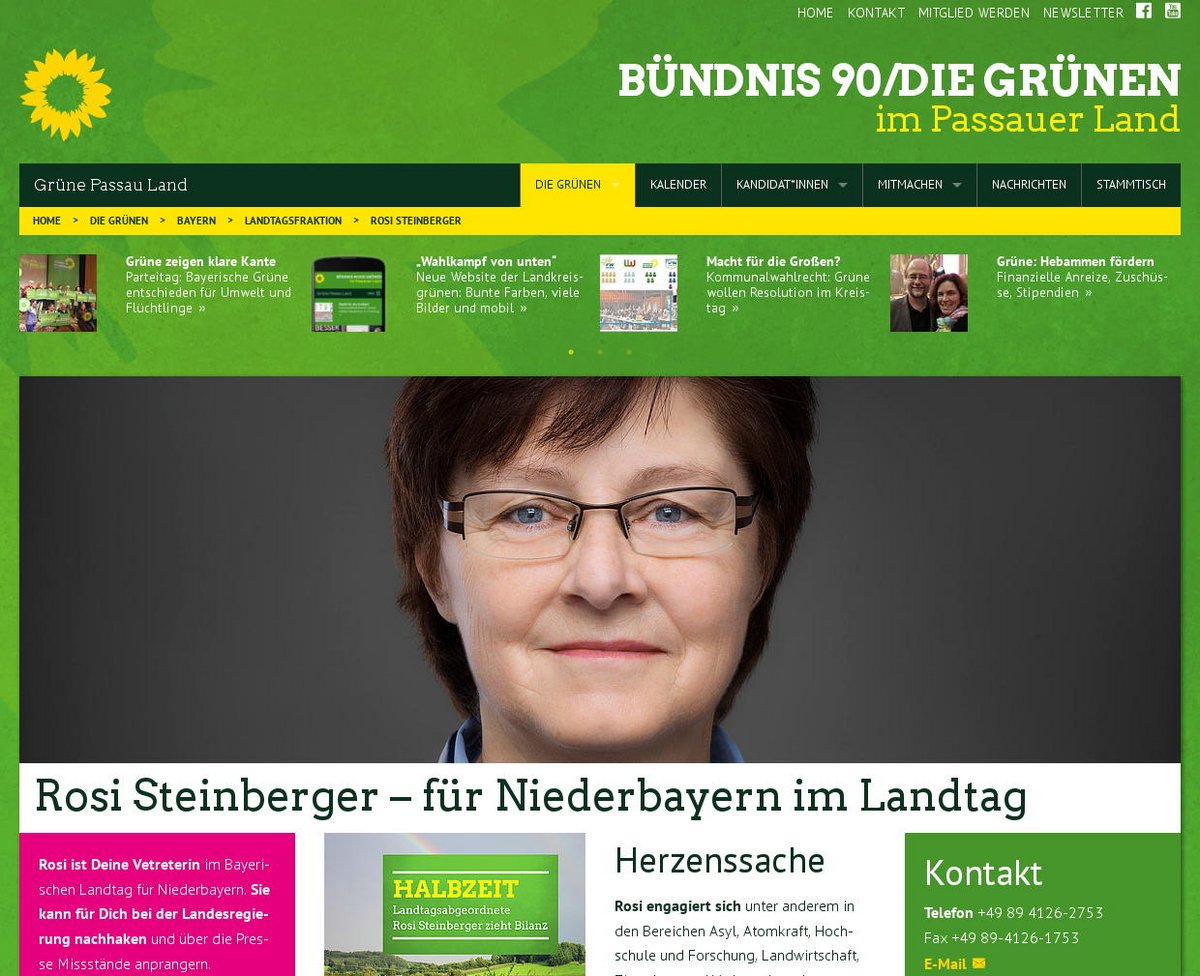 Rosi Steinberger – für Niederbayern im Landtag