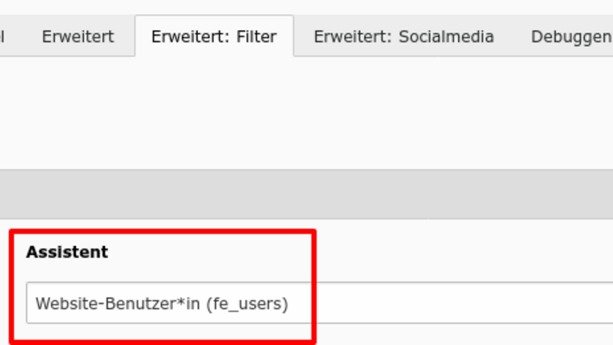 xBlog mit Filter für fe_users
