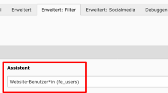 xBlog mit Filter für fe_users