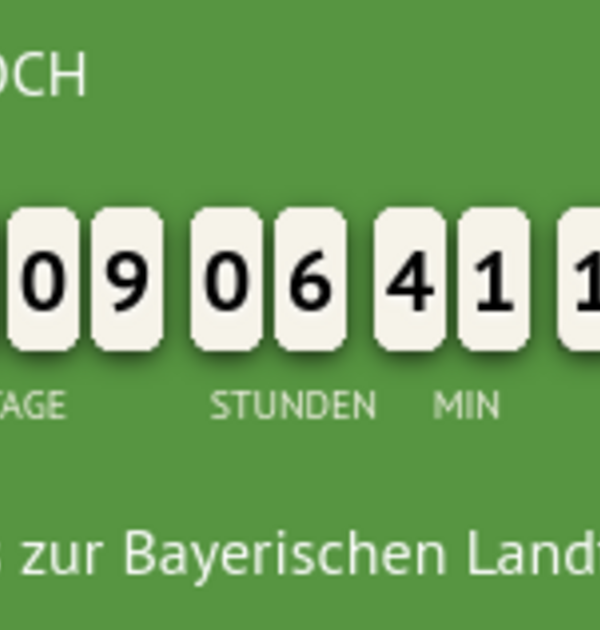 Der Wahlcounter: Noch 209 Tage bis zur Bayern-Wahl