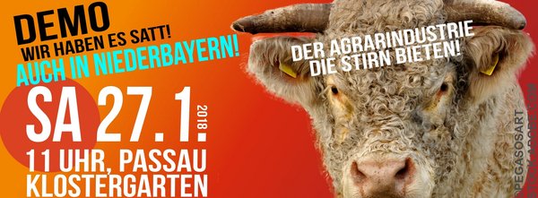 Wir haben es satt! Niederbayern-Demo in Passau